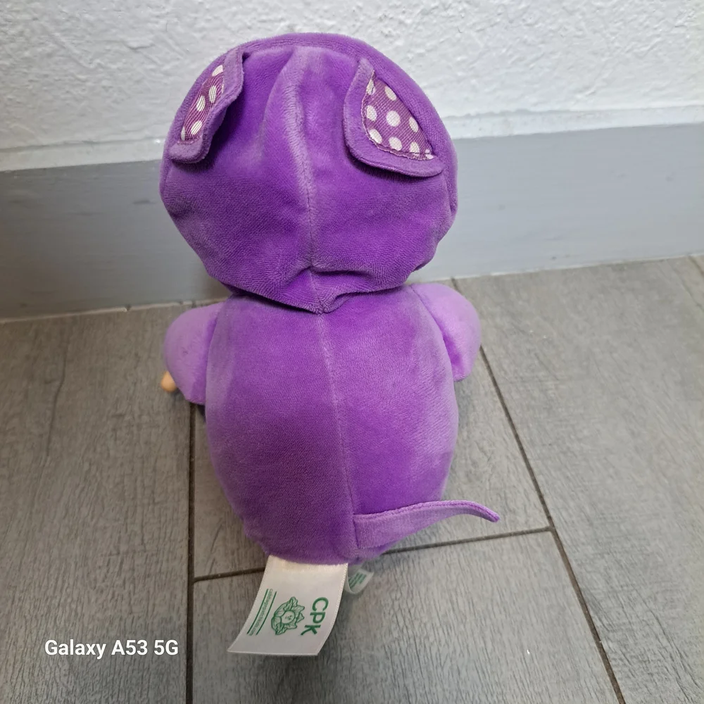 Purple Plush Doll with Pink Accents